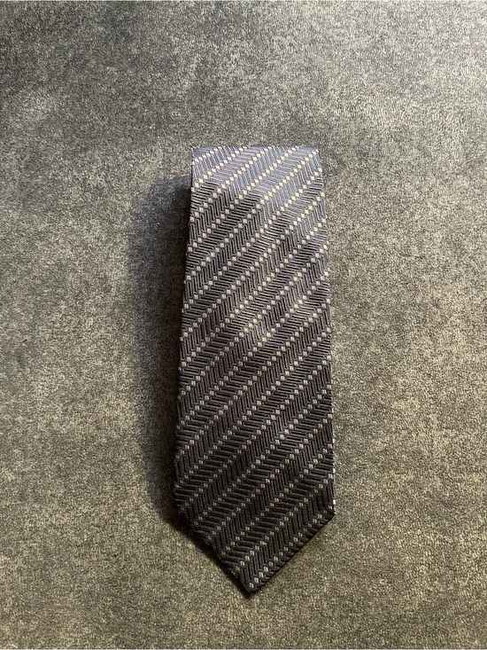 Kolte Other - Classic Black Diagonal Textured Silk Tie